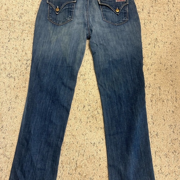 Hudson Sz. 31 vintage Y2K slight barrel leg- wider hip jeans in great vintage co - Picture 13 of 15